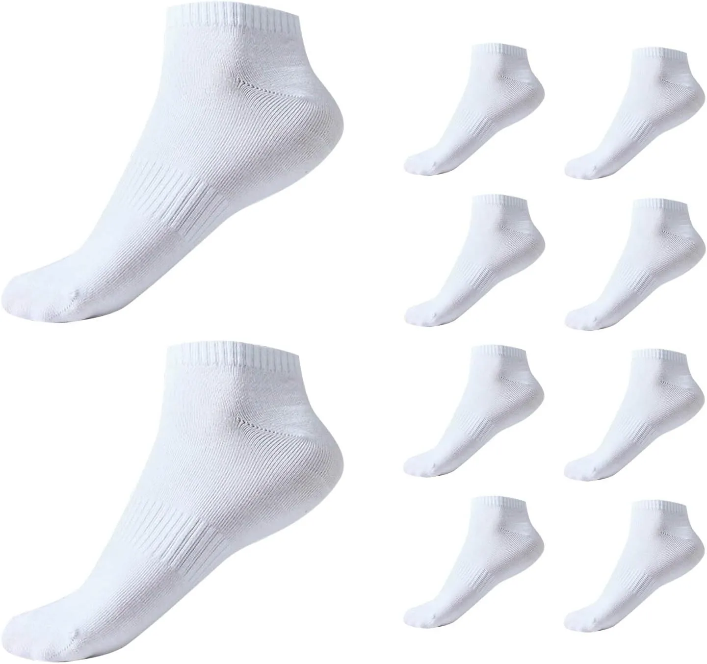 10 Pairs Cotton Socks For Men Casual Comfortable Breathable Soft Low Cut No Show Athletic Running Sock