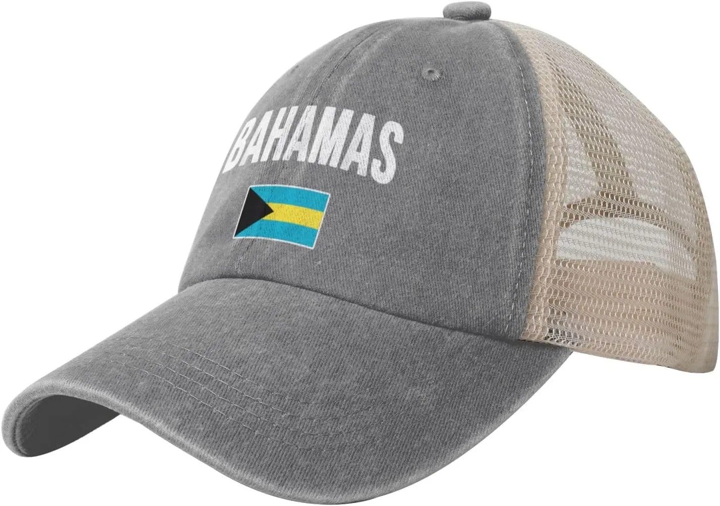 Bahamian Flag Bahamas Flag Black Baseball Cap for Men Women Hat Adjustable Trucker Hat Golf Dad Hats