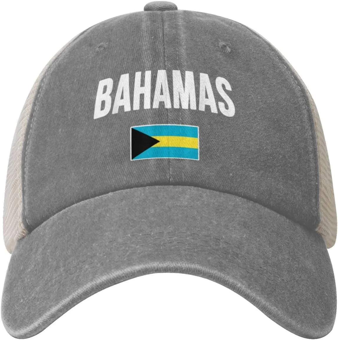 Bahamian Flag Bahamas Flag Black Baseball Cap for Men Women Hat Adjustable Trucker Hat Golf Dad Hats