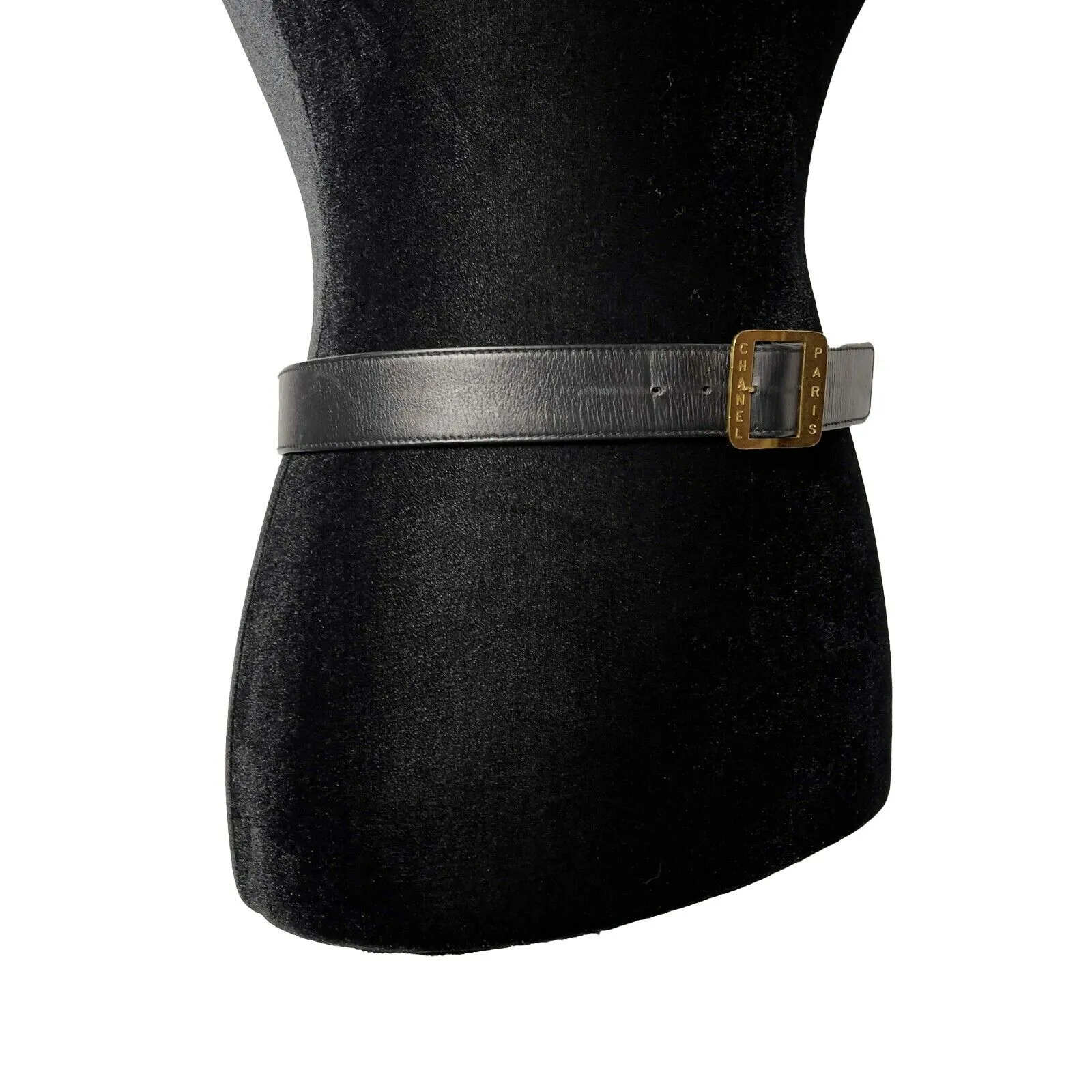 Chanel - 03P Stamped Paris Leather Black