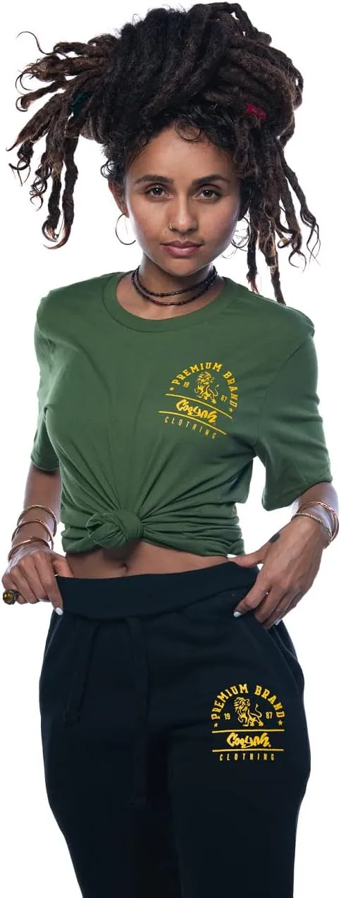 Cooyah Cotton Rasta T Shirts for Women Graphic Tee Vintage Bohemian Tops