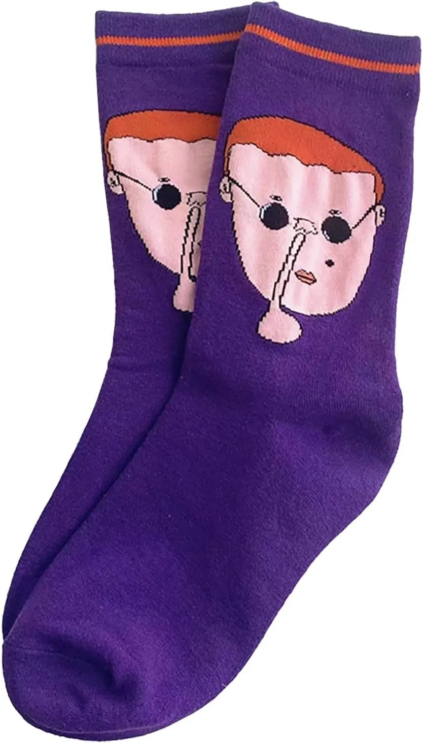 Crew Socks For Women Athletic Funny Graphic Mid Length Comfortable Cotton Ankle Sock For Running