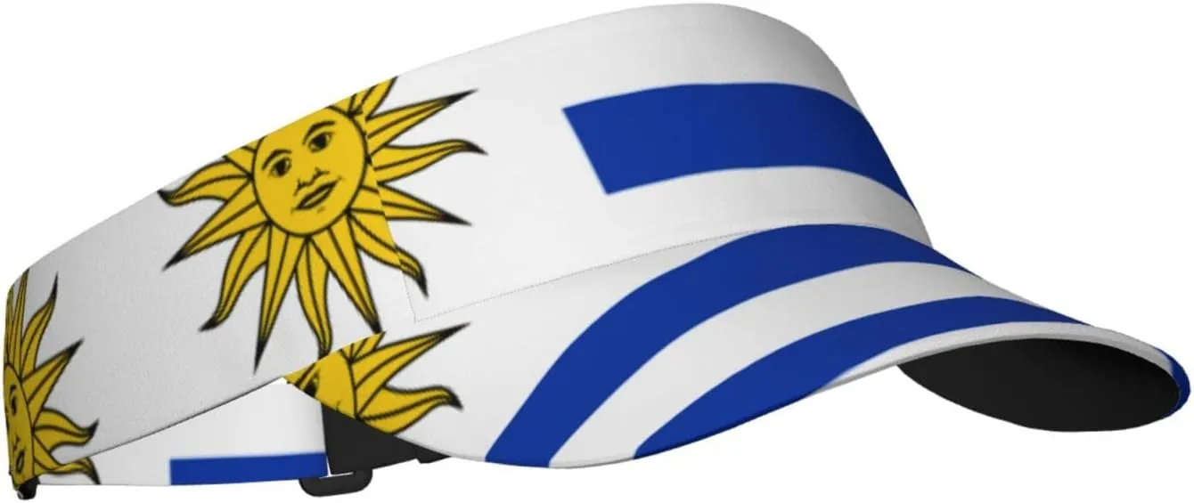 Cute Flag Hats Flag Patriotic Sport Sun Visor Hats Adjustable Flag Empty Top Baseball Cap Sun Hat for Women Men