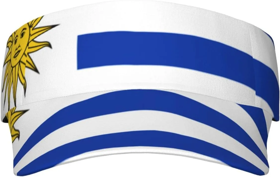 Cute Flag Hats Flag Patriotic Sport Sun Visor Hats Adjustable Flag Empty Top Baseball Cap Sun Hat for Women Men