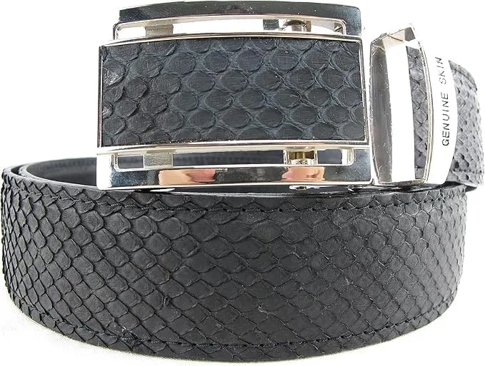 Genuine python leather skin belts for men snakeskin dress belt casual men's belt snake leather belts for men width 1.5"