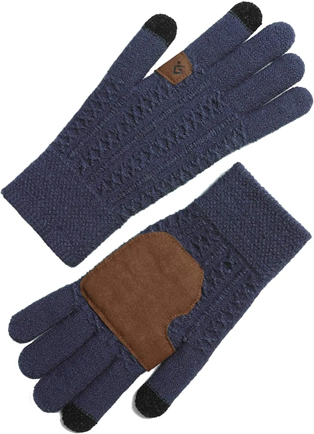 Gloves Men's Touch Screen Gloves, Winter Warm Non-Slip Knitted Gloves, Warm Gloves, Driving Gloves, Cycling Gloves, Running Gloves (Color : C, Size : L)