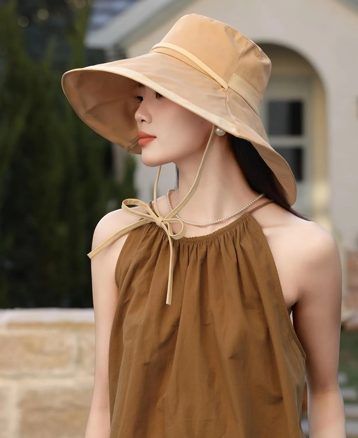 HUAMULAN Wide Brim Women Sun Hat Summer Beach Bucket Fishing Hats Metal Wired Edge Packable UV Protection for Hiking Garden
