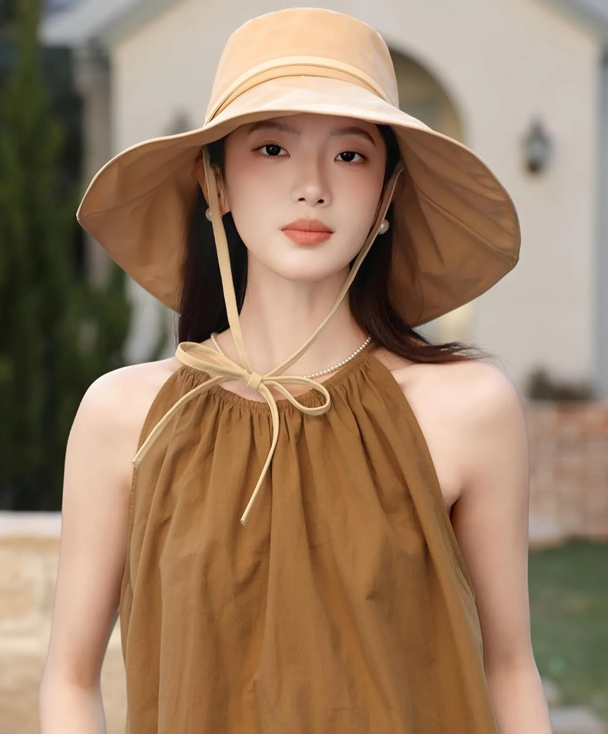 HUAMULAN Wide Brim Women Sun Hat Summer Beach Bucket Fishing Hats Metal Wired Edge Packable UV Protection for Hiking Garden