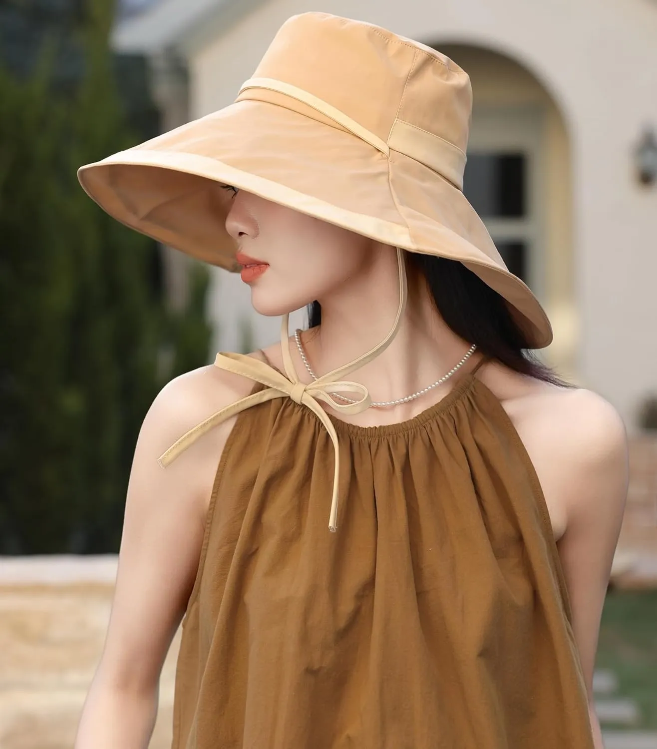 HUAMULAN Wide Brim Women Sun Hat Summer Beach Bucket Fishing Hats Metal Wired Edge Packable UV Protection for Hiking Garden