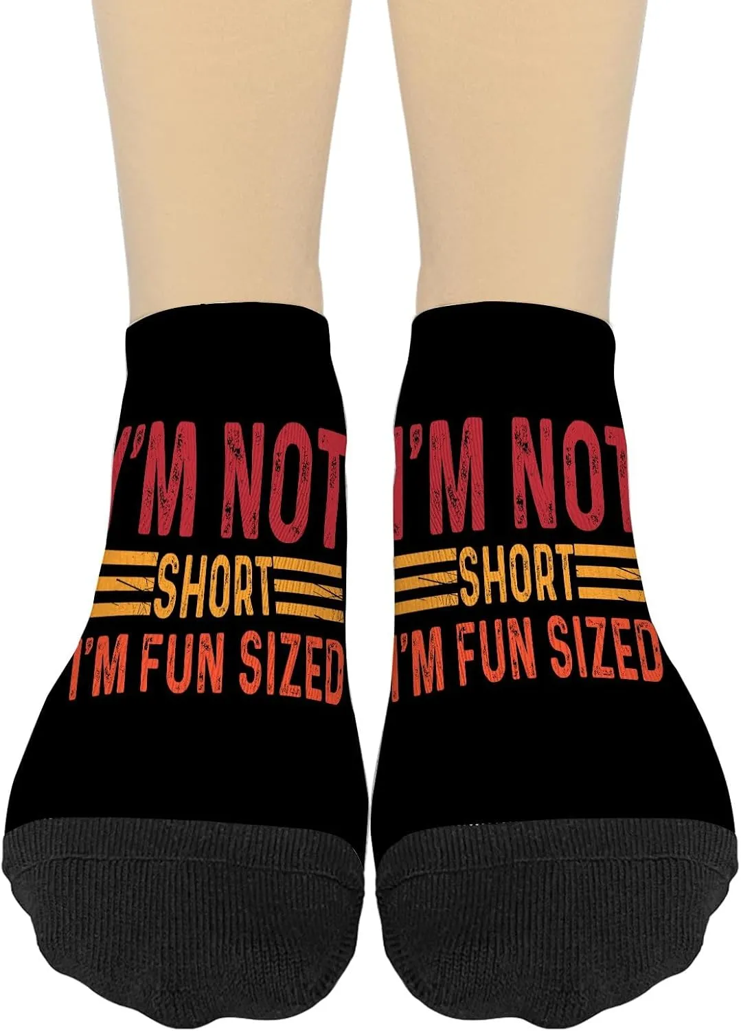 I'm Not Short I'm Fun Sized No Show Socks Womens Funny Invisible ForWomen Socks Athletic Crew Sock KawaiiSock