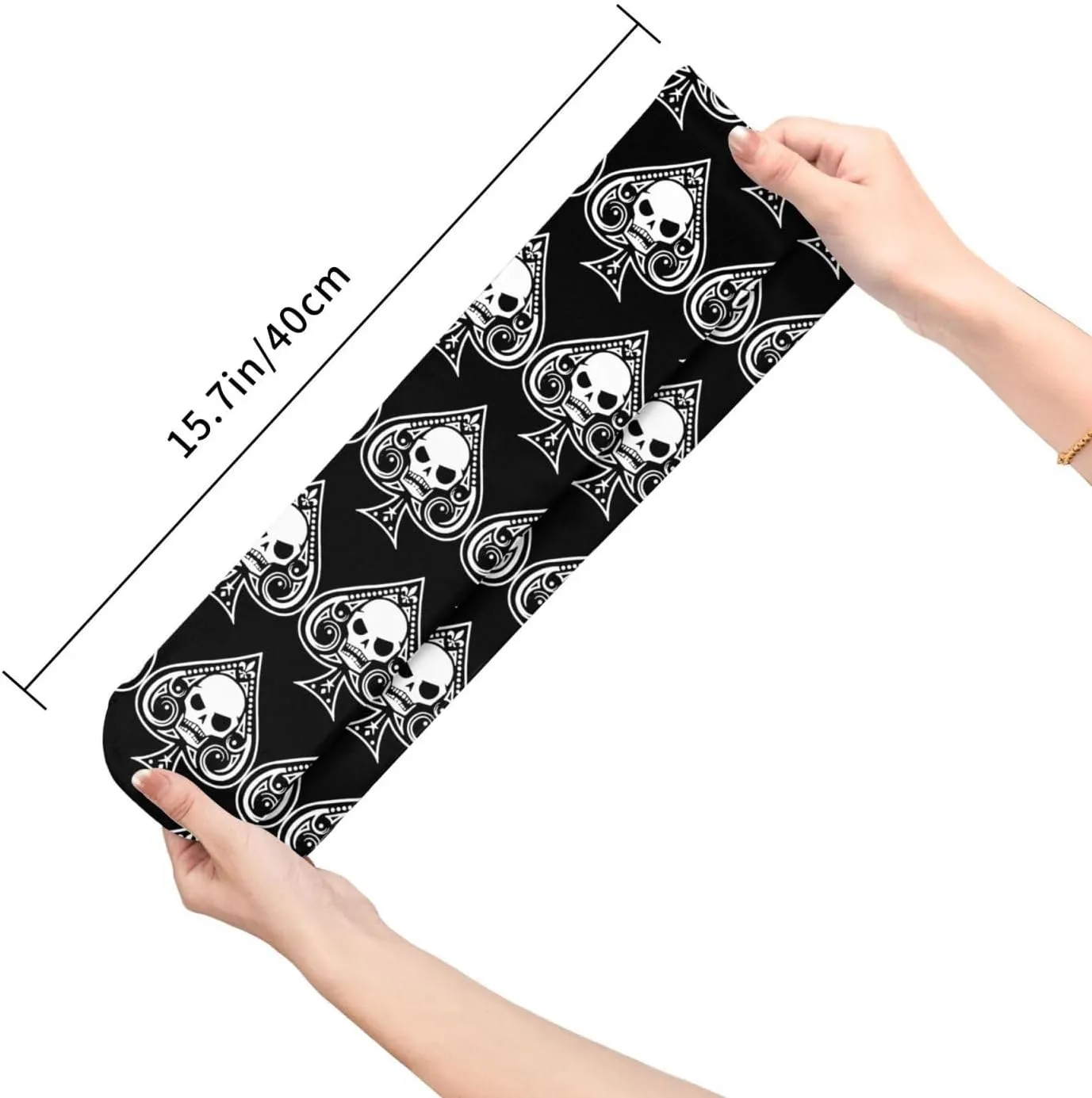 Poker Ace Of Spades Running Socks Breathable Round Neck Socks Sports Socks