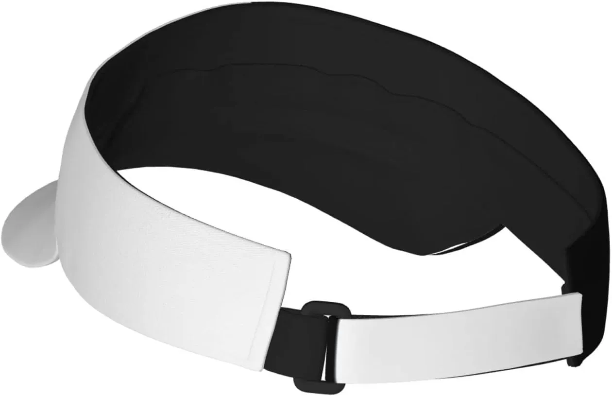 Pure Split Black and White Hats Black White Sun Visor Hats Women Wide Brim Summer Protection Beach Sun Hat Cap