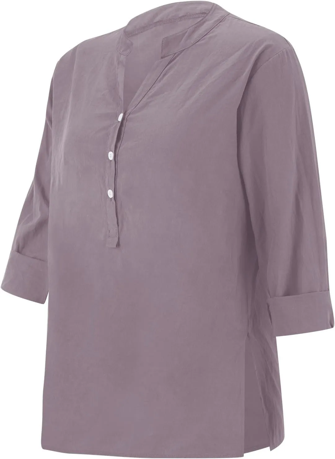 Summer Tops Women 2025 Short Sleeve Cotton Linen Shirts Casual Button V Neck Boho Blouses Plus Size Spring Clothes
