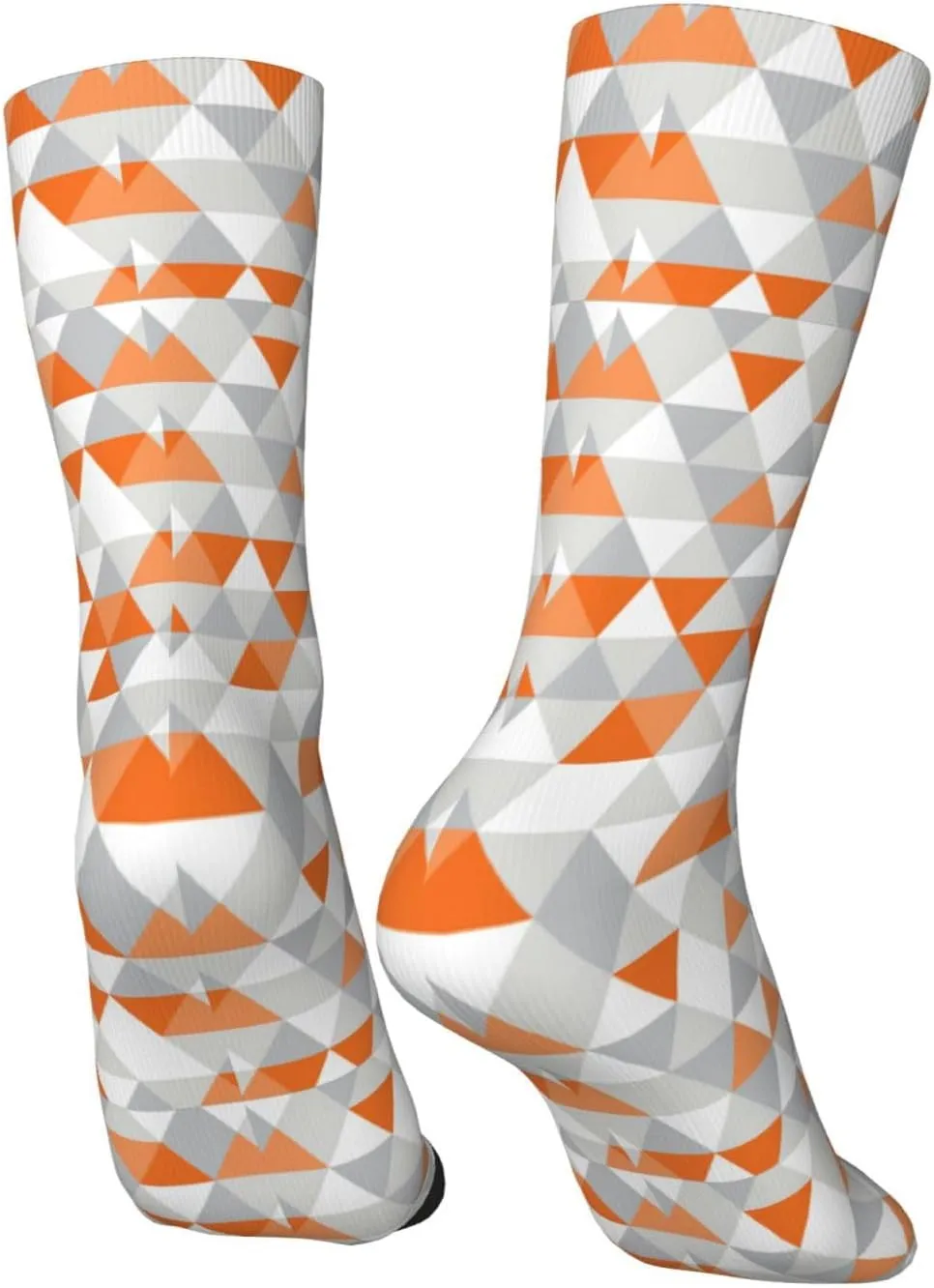 Triangles Patterns Print Funny Socks For Men Women Fun Cozy Crazy Novelty Fashion Breathable Adult Socks
