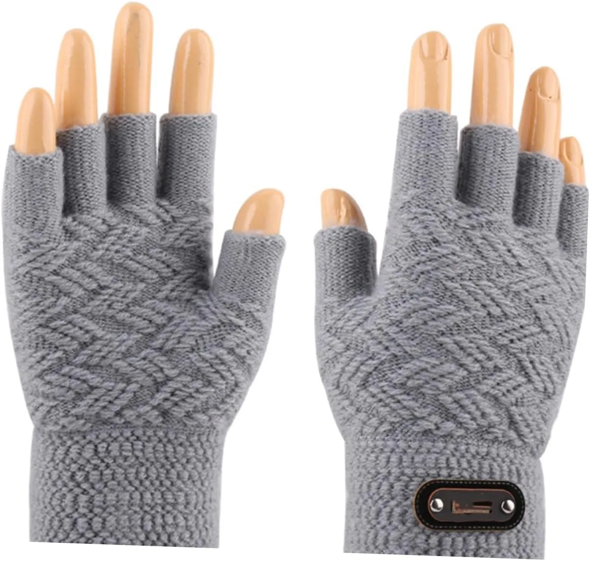 Winter Gloves Biking Gloves Fingerless Gloves Men Winter Running Gloves Bike Gloves Warm Half Finger