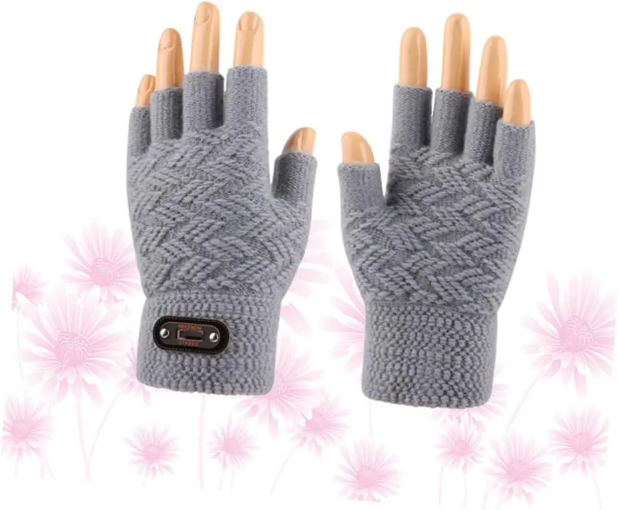 Winter Gloves Biking Gloves Fingerless Gloves Men Winter Running Gloves Bike Gloves Warm Half Finger