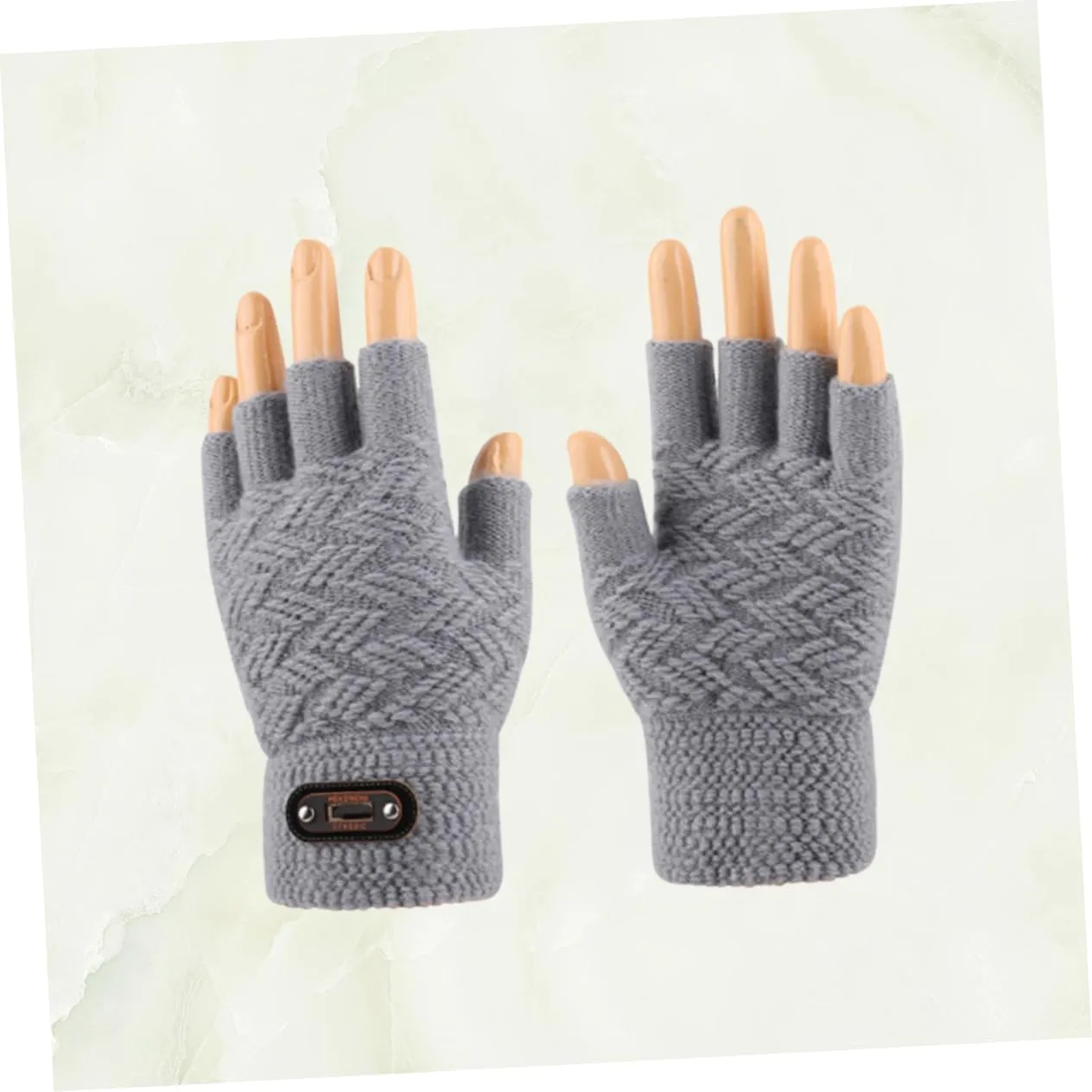 Winter Gloves Biking Gloves Fingerless Gloves Men Winter Running Gloves Bike Gloves Warm Half Finger