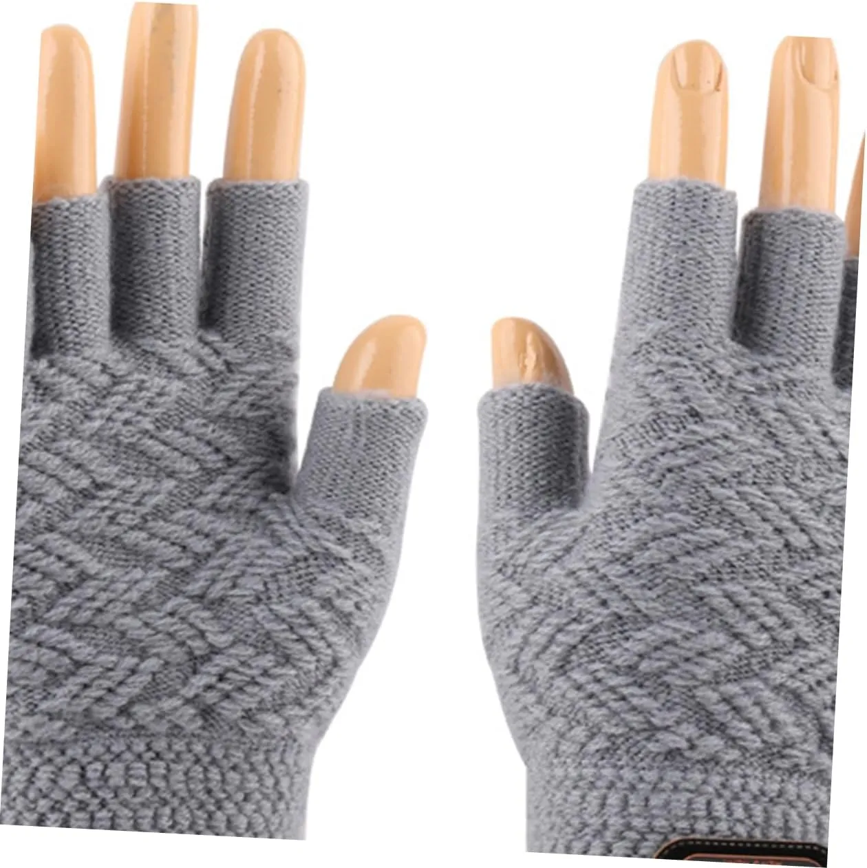 Winter Gloves Biking Gloves Fingerless Gloves Men Winter Running Gloves Bike Gloves Warm Half Finger