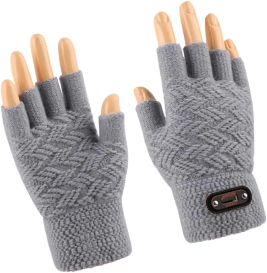 Winter Gloves Biking Gloves Fingerless Gloves Men Winter Running Gloves Bike Gloves Warm Half Finger