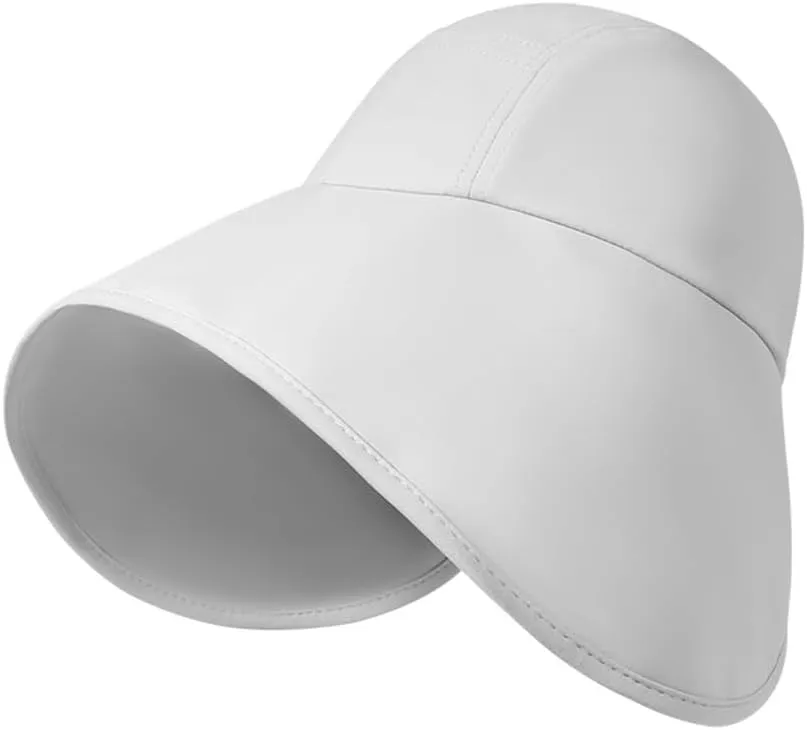 Women's Large Brim Sun Hats UV Protection Beach Hats Outdoor Sports Vacation Wide Brim Bucket Hat Summer Camping Caps