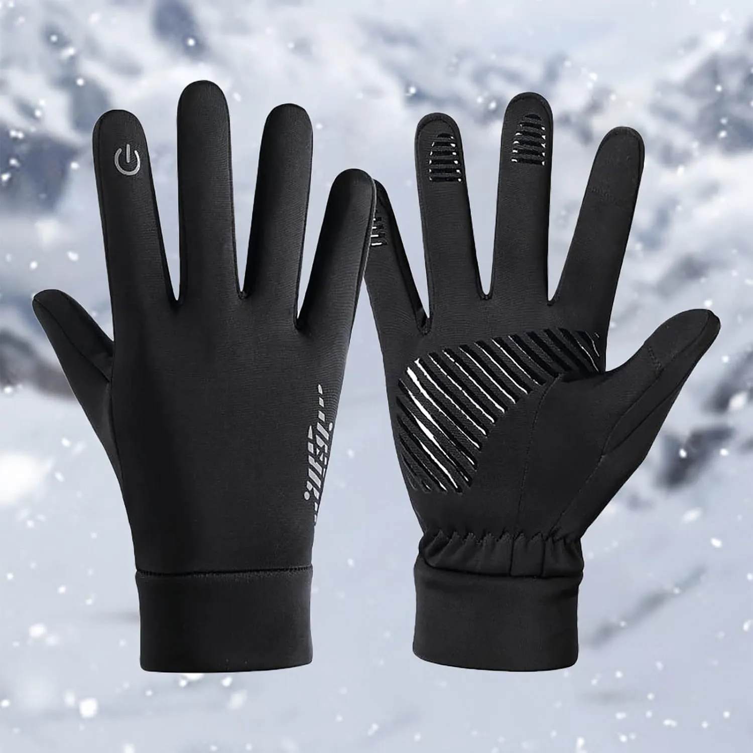 Women's Touchscreen Gloves Winter Elastic Cuff Texting Gloves Winter Warm Lined Knit Gloves
