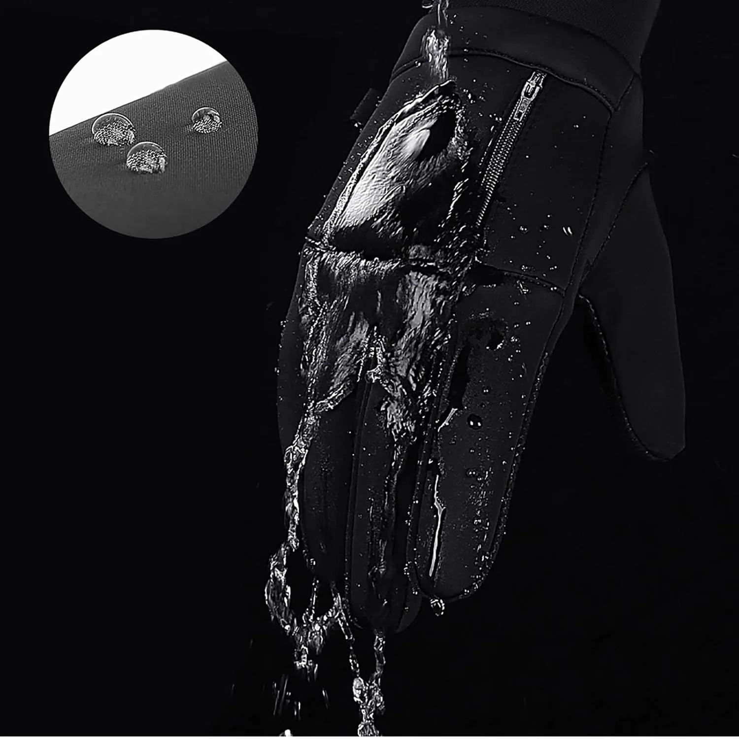 Women's Touchscreen Gloves Winter Elastic Cuff Texting Gloves Winter Warm Lined Knit Gloves